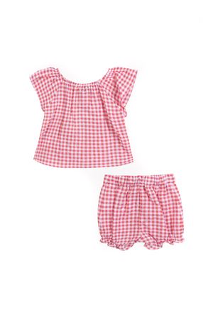 Red-and-white checkered cotton baby set TARTINE ET CHOCOLAT KIDS | CC370613526E